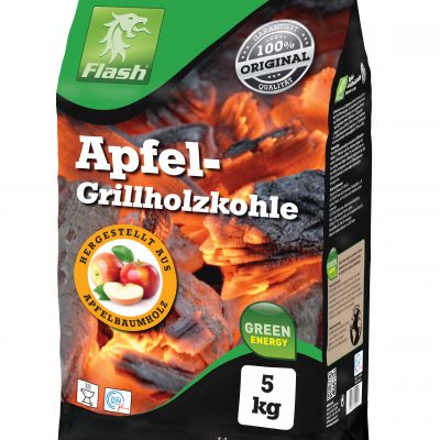 55095 FLASH Apfel-Grillholzkohle 5 kg