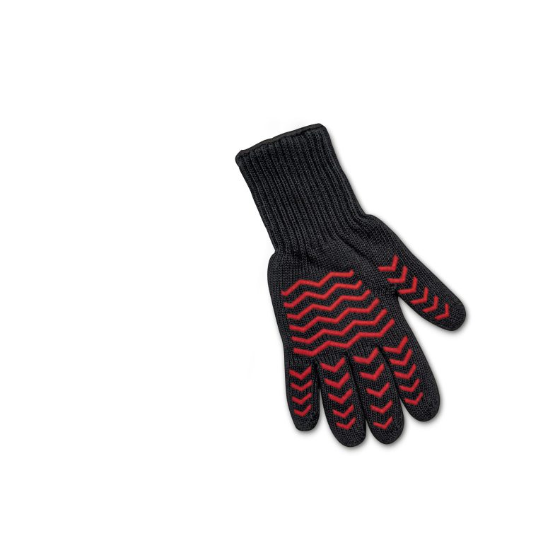 schwarz roter Hitzeschutzhandschuh der Firma Flash
