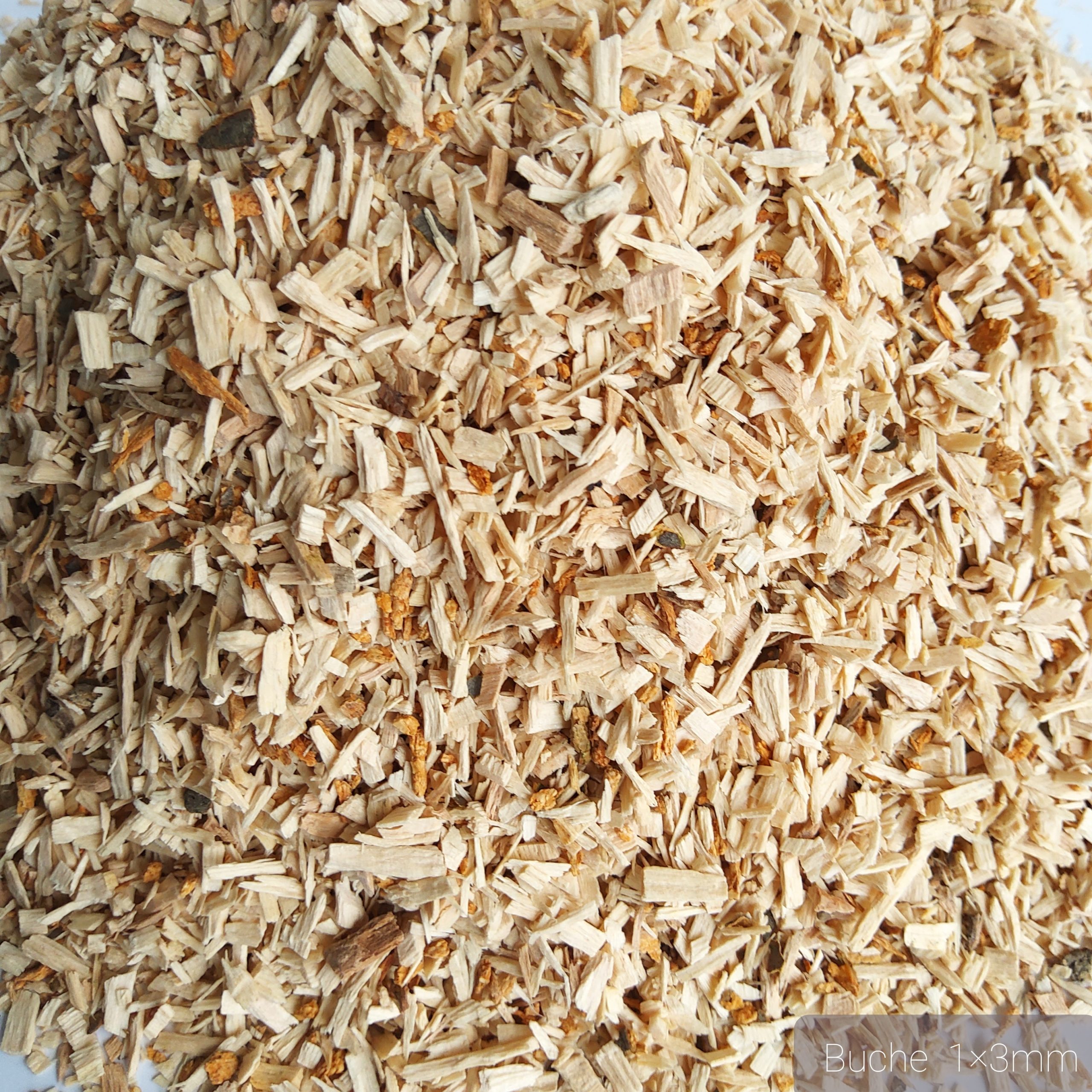 Räucherchips von der Buche 1x3 mm groß