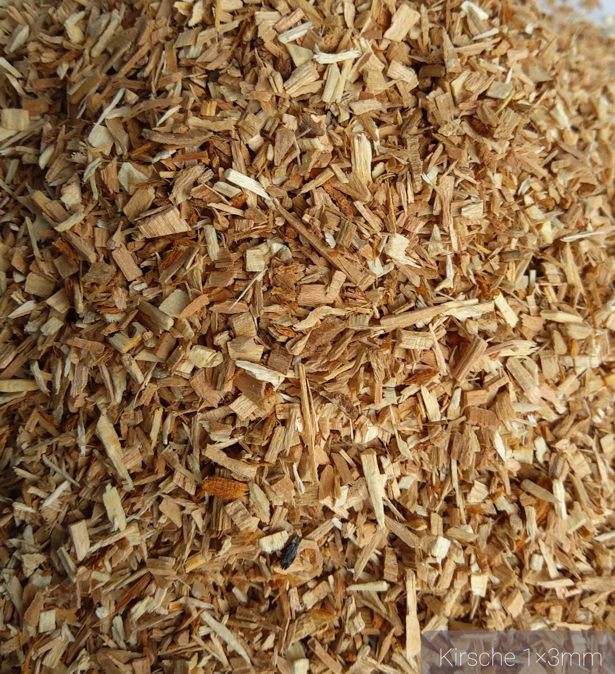 Räucherchips vom Kirschbaum 1x3 mm groß