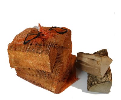 ein Sack mit 7 kg Brennholz von Esche und Hainbuche
